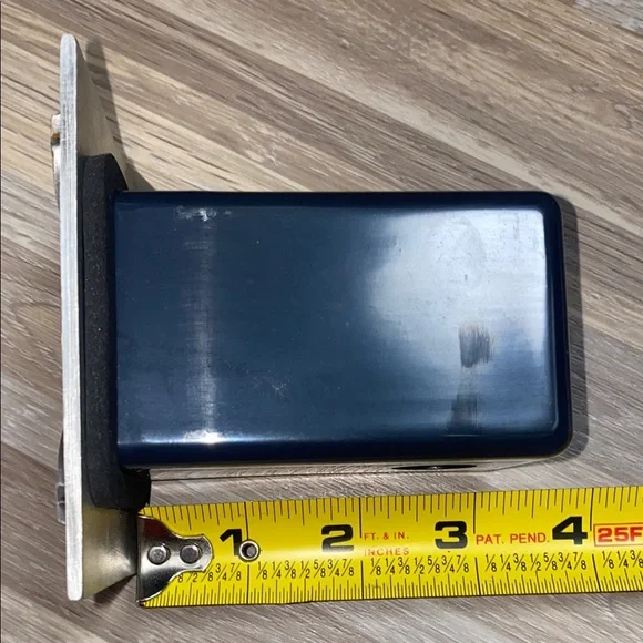 Denver Broncos vintage truck hitch  Silver and Blue Belt Buckle NFL football - Picture 8 of 10